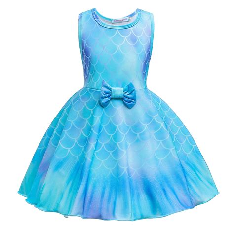 Buy HAWEE Princess Costume Short Dress Up Mermaid Princess Birthday ...