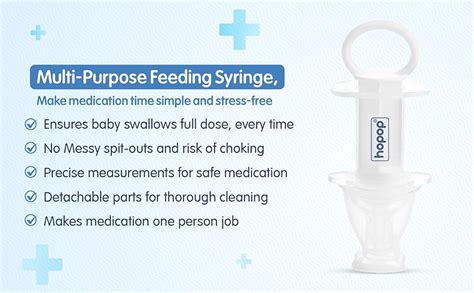 Hopop Medicine Dispenser for Babies - Oral Liquid Feeder & Syringe with ...