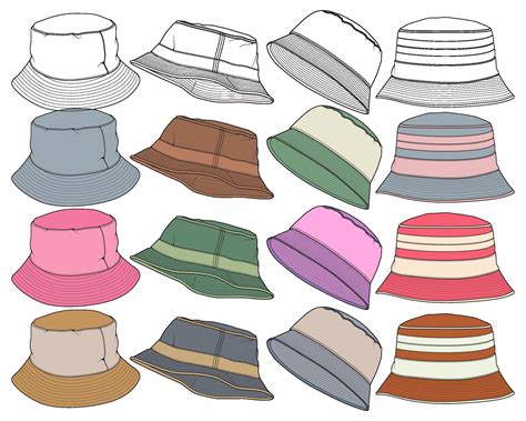 Bucket Hat Drawing Tutorial 的图像结果