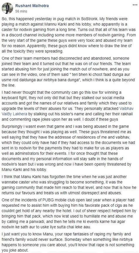 [UPDATE] Indian PUBG Mobile Commentator Fired for Vile Behaviour While ...