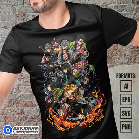 Demon Slayer Anime Vector T-shirt Design Template by batsd on DeviantArt