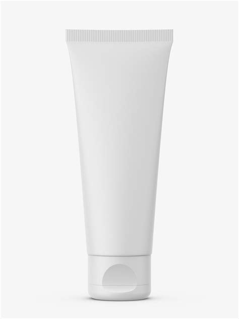 Matt tube with flip top cap mockup - Mockups Design