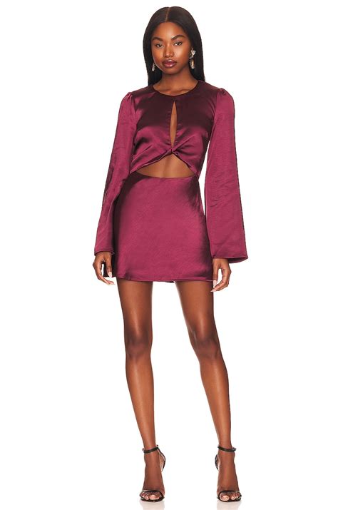 Tularosa Olivia Mini Dress in Wine | REVOLVE