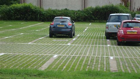 Commercial car parking built with sustainable grass reinforcement ...