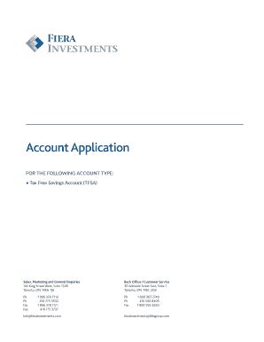 Fillable Online Tax-Free Savings Account direct transfer form Fax Email ...