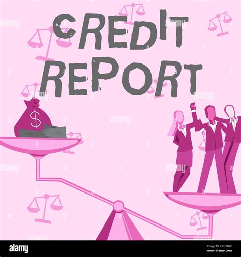 Handwriting text Credit Report. Concept meaning Borrowing Rap Sheet ...