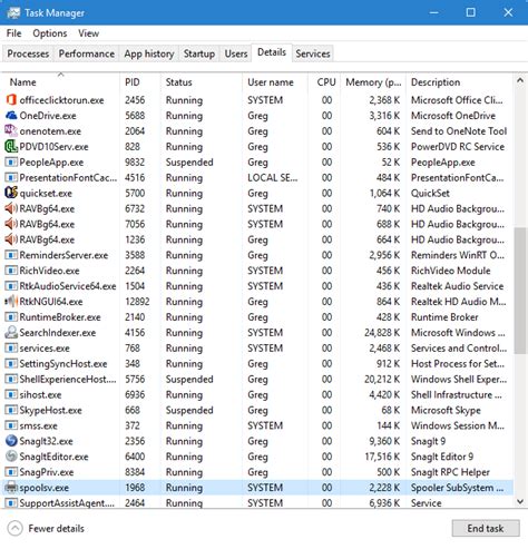 Parent Process in Task Manager 的图像结果