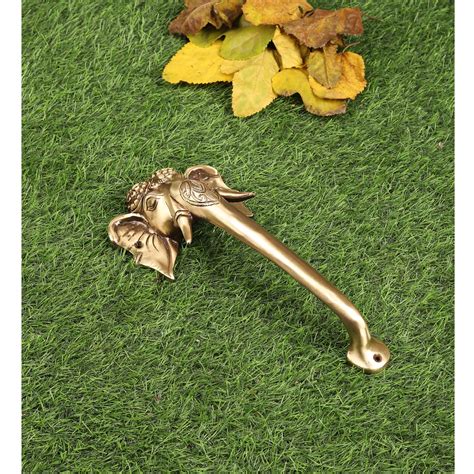 Brass Tuskar Ganesha Door Handle, Brass Handles for Main Door – Two ...