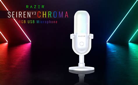 Razer Seiren V3 Chroma RGB USB Microphone: Stream & Game Reactive ...