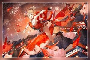 Genshin Impact Yoimiya Genshin Impact Matte Finish Poster Paper Print ...