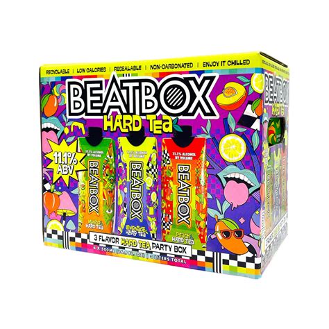 Beatbox Hard Tea Malt Beverage Party Box 6 Pack (2 Of Each Flavor ...