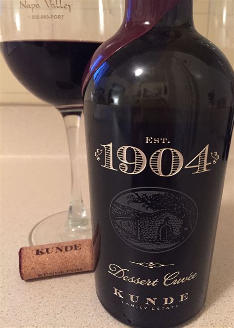 Kunde Family Estate - 1904 Dessert Cuvée | Alcoholic drinks, Wine, Red wine