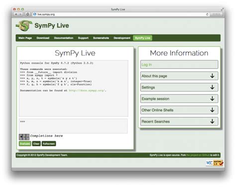 Python SymPy Tutorial 的图像结果