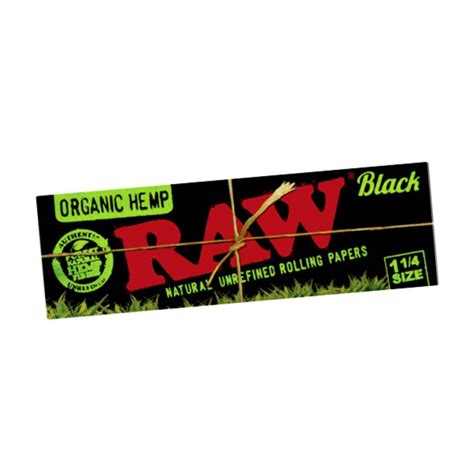 Raw Black Organic Hemp Rolling Paper - Jonnybaba Smokeshop – Jonnybaba ...