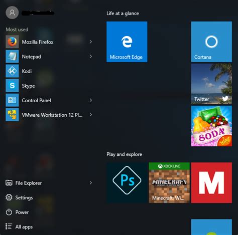 Image result for Start Menu Tiles