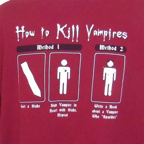 How to Kill Vampires T-shirt Novelty Halloween Funny | eBay