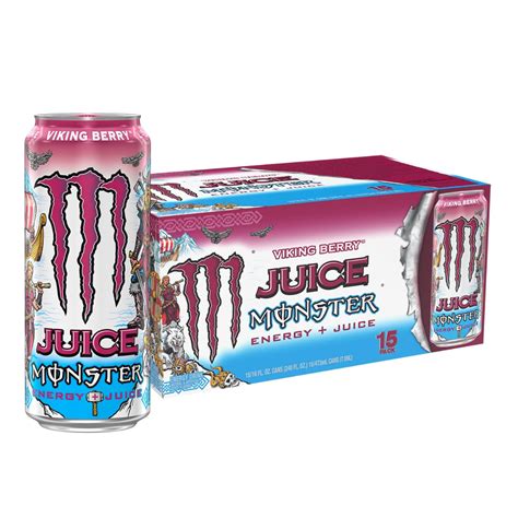Monster Energy Juice Viking Berry, Energy + Juice, Energy Drink, 16 ...