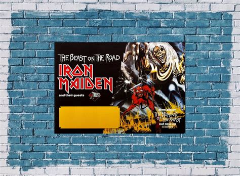 Iron Maiden - Beast On The Road, 1982 - Konzertplakat, 55,00
