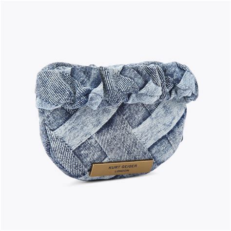 KENSINGTON WRISLET Blue Denim Wristlet by KURT GEIGER LONDON