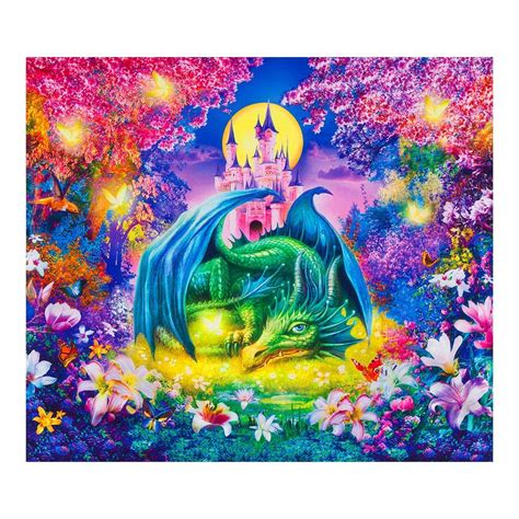 Robert Kaufman Picture This Dragon 36'' Panel Wild : Amazon.in: Home ...