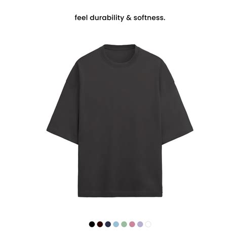 TERRY COTTON OVERSIZED TEE [8 Solid Colours] [280 GSM] – The Minimal Closet