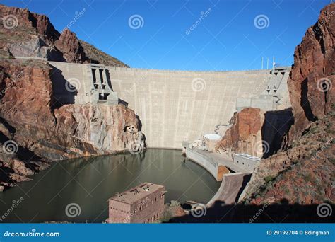 Theodore Roosevelt Dam stock photo. Image of states, photograph - 29192704