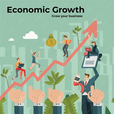 Economic growth poster template high quality financial and banking ...