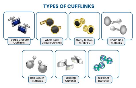 Image result for Different Types of Cufflinks