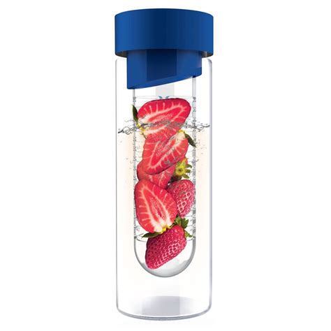 AdNArt Fruit Infusing Glass Water Bottle | Glass water bottle, Fruit infused, Fruit infused water