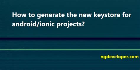 Image result for Generate Keystore Android