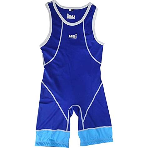 USI UNIVERSAL Wrestling Singlet COMFERTO (419WM) (M, Blue) : Amazon.in ...