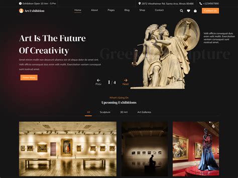 Modern Art Gallery Theme Is The Best Free Theme For Creative Portfolios ...