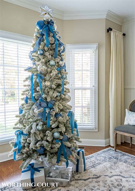 Blue Silver Christmas Decorations Christmas Trees + A New Family