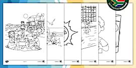 Summer Holidays Colouring Page
