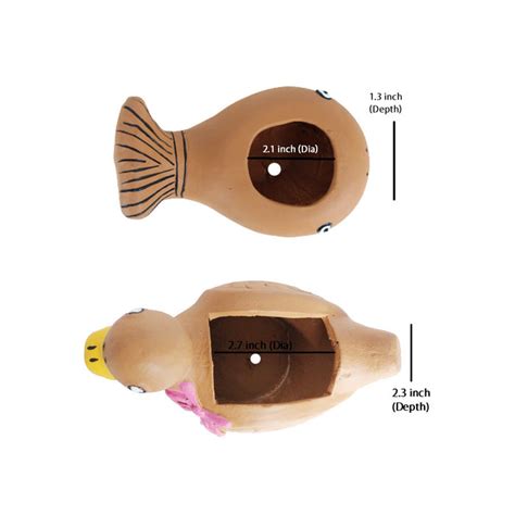 (set of 2) Terracotta Animal shape Pots — Wonderland Garden Arts and Craft