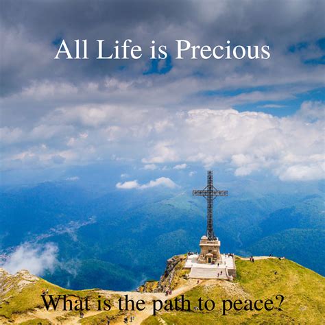 All Life Is Precious. What Is The Path To Peace?