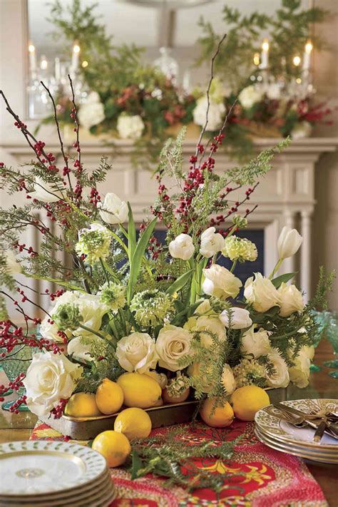 Tall Christmas Floral Centerpieces