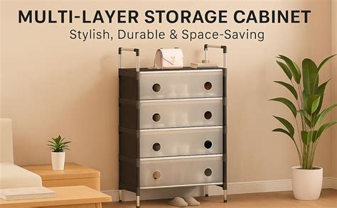 FURNI FLOW 6-Tier Storage Cabinet with Drawers and Shelf – Compact Shoe ...