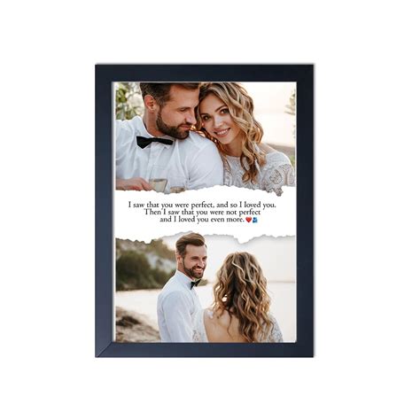 Memories Tale Wooden Personalized 2 Photos with Customized Text for ...