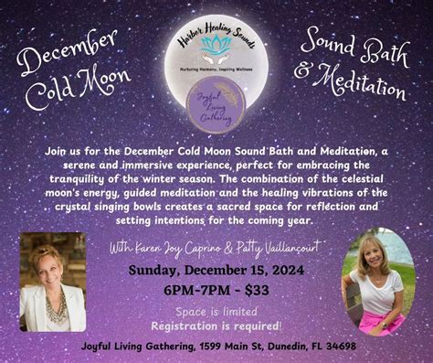 December Cold Full Moon Sound Bath & Meditation, 1599 Main Street ...