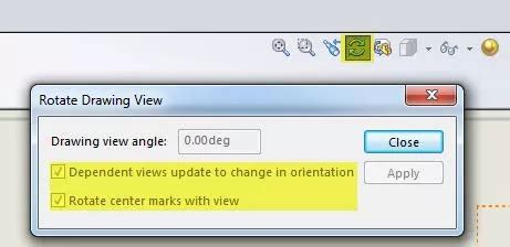 Image result for How to Rotate SolidWorks Drawing View
