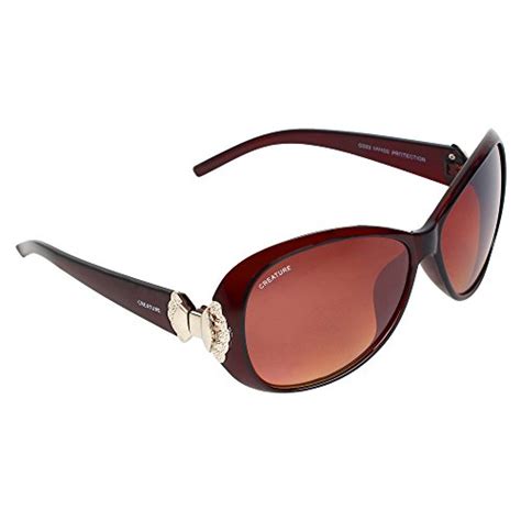 Buy Creature Gaga Oversized Sunglasses For Girls(Lens-Brown||Frame ...