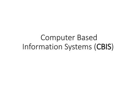 Computer-Based Information System 的图像结果