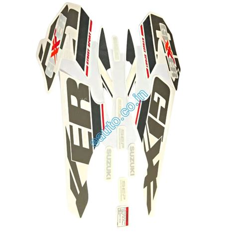 Graphics Sticker Set for Suzuki Gixxer Black Bike | Type 4 | Vinyl Dec