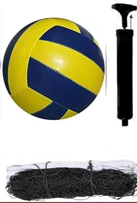 Buy RADION Classic Volleyball y/b kit with Nylon net & Pump Online at ...