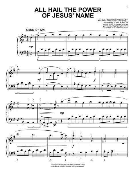 All Hail The Power Of Jesus' Name [Classical version] (arr. Phillip ...
