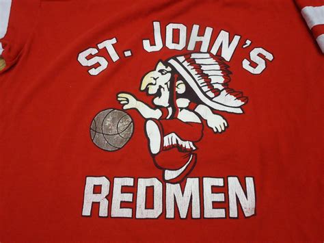-Vintage- *ST. JOHNS UNIVERSITY* "REDMEN" (Not Red Storm) BASKETBALL ...