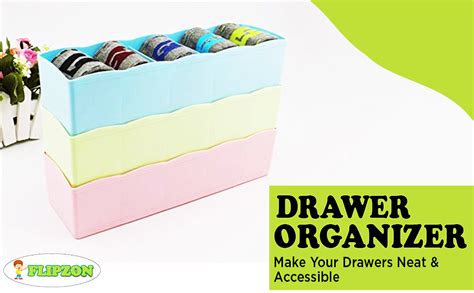 FLIPZON Multipurpose Plastic Storage Drawer for Socks Undergarments ...