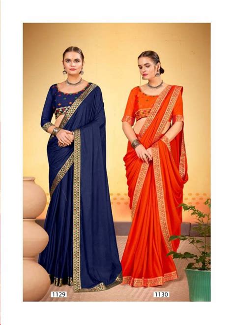 Laxminam Amazon Casual Wear Vichitra Silk Saree Collection