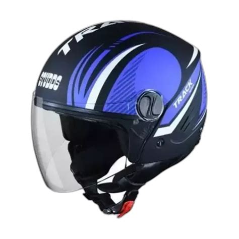 STUDDS Track Super D3 Matt Black N1 Half Face Helmet – Sparkly Helmets